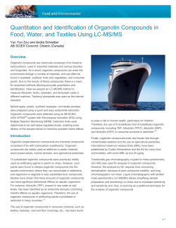 Quantitation and Identification of Organotin Compounds in