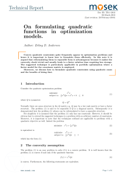 On formulating quadratic functions in optimization models