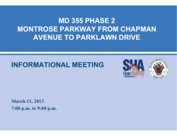 MD 355 PHASE 2 - MONTROSE PARKWAY