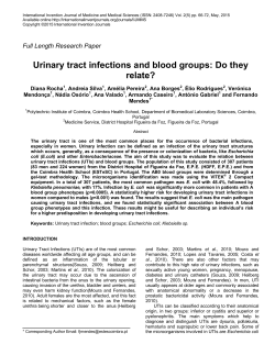 Urinary tract infections and blood groups