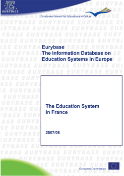 Eurybase - The Database on Education Systems in Europe
