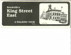 King St E Walking Tour