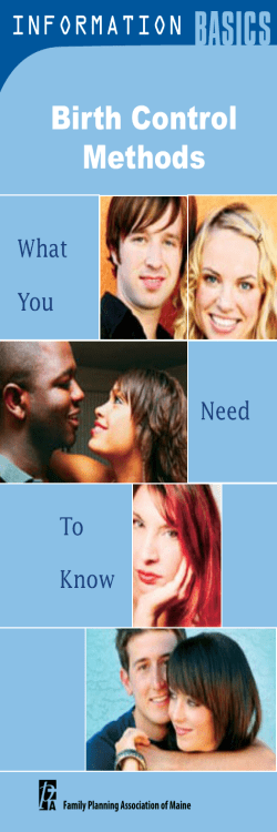 Information Basics on Birth Control Methods