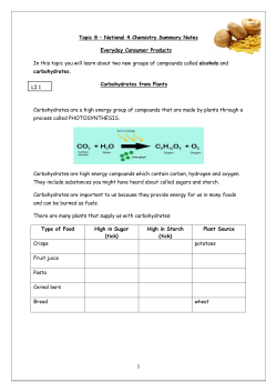 Topic 8 National 4 Everyday Consumer Products