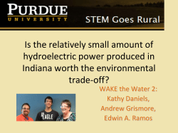 Is the relatively small amount of hydroelectric power produced in