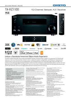 TX-RZ1100 - Audio City