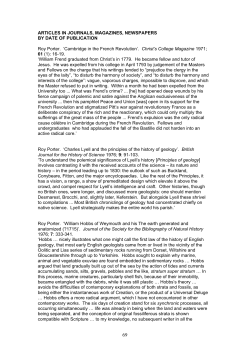Articles in journals, magazines