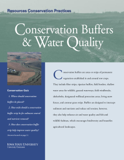 Conservation Buffers and Water Quality - Extension Store