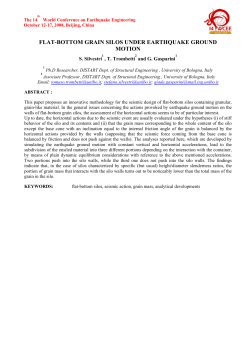 flat-bottom grain silos under earthquake ground motion