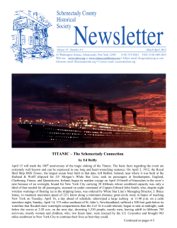 March - Schenectady County Historical Society