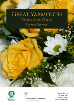 Crematorium Chapel Service Book  (Opens in a new window)