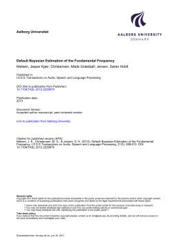 Bayesian Estimation of the Fundamental Frequency - VBN