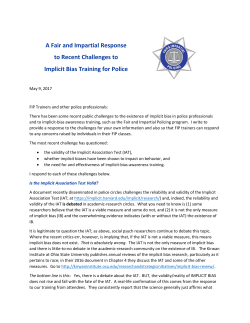 A Fair and Impartial Response to Recent Challenges to Implicit Bias