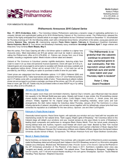 Cabaret at The Commons Winter/Spring Series Announcement