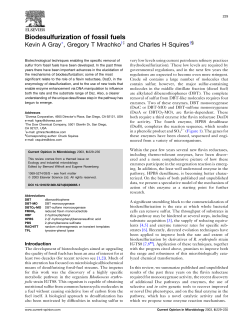 Biodesulfurization of fossil fuels