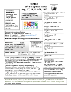 SEMBA August 2017 Flyer