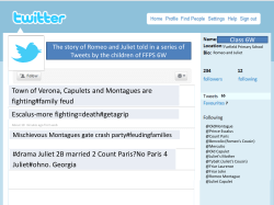 Town of Verona, Capulets and Montagues are fighting#family feud