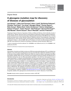 A glycogene mutation map for discovery of