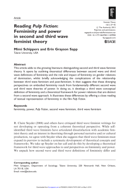 Femininity and power in second and third wave feminist