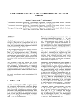submillimetric gnss distance determination for metrological purposes