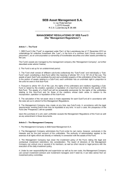 SEB Asset Management S.A.