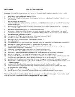 US HISTORY A UNIT 3 EXAM STUDY GUIDE