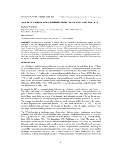 323 AMS RADIOCARBON MEASUREMENTS FROM THE