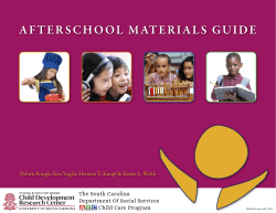 Afterschool Materials Guide