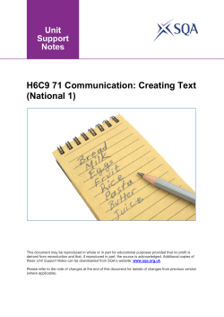 Creating Text (National 1)