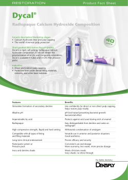 dycal® radiopaque Calcium Hydroxide Composition