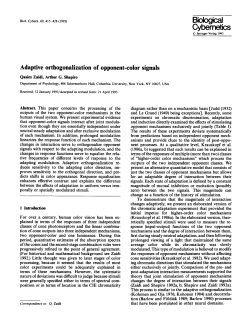 Adaptive orthogonalization of opponent