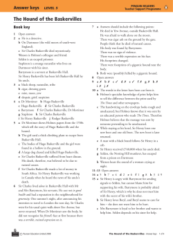 Answer Keys - Penguin Readers