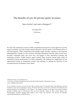 The benefits of size for private equity investors
