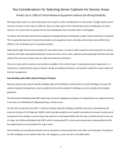 Key Considerations for Selecting Server Cabinets for Seismic Areas
