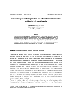 Democratizing Scientific Vulgarization. The Balance between