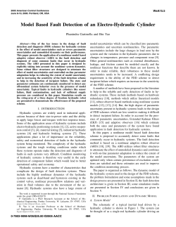 Model Based Fault Detection of an Electro