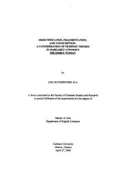 OBJECTIFICATION, FRAGMENTATION, AND CONSUMPTION: A