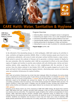 Factsheet WASH.pub - Care International