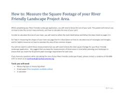 How to: Measure the Square Footage of your River
