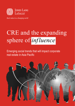 CRE and the expanding sphere of influence