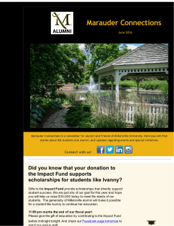 Marauder Connections - Millersville University