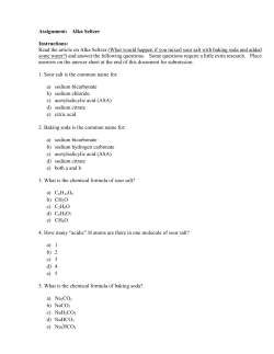 Assignment: Compounds of Interest
