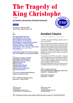 The Tragedy of King Christophe