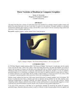 Three Varieties of Realism in Computer Graphics