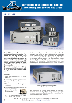 ATE - Advanced Test Equipment Rentals