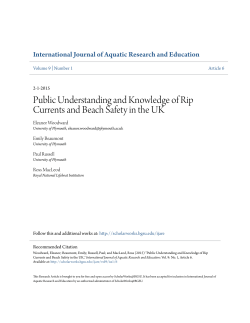 Public Understanding and Knowledge of Rip Currents and Beach