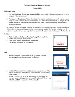 The Sensor Readings Gadget for Window 7 Version