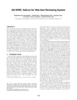 AD-WIRE: Add-on for Web Item Reviewing System