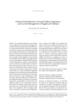 Historical Development, Principal Federal Legislation, and Current