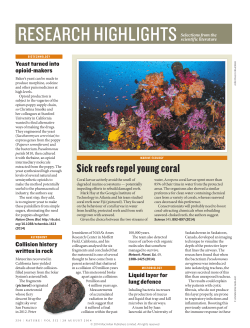 Sick reefs repel young coral